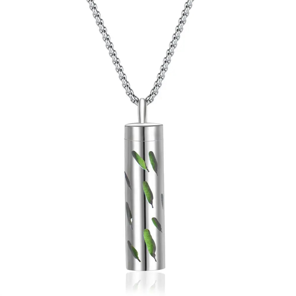 New Aromatherapy Diffuser Necklace LOVE Pattern Stainless Steel  Essential Oil Diffuser Lockets Neutral Pendant Trendy Jewelry